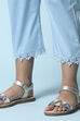 Pink Cotton Blend Capris image number 3