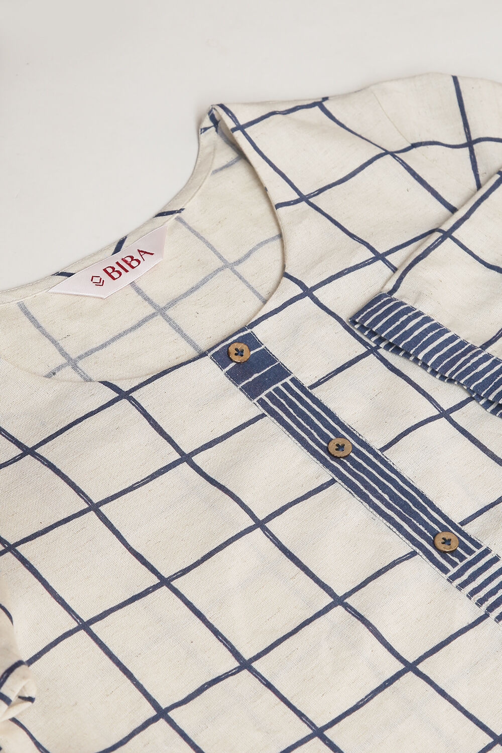 Black Cotton Straight Kurta Pants Set image number 1