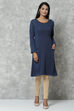 Blue Straight Acrylic Kurta image number 0