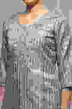 Green Silk Blend Printed Unstitched Suit Set image number 2