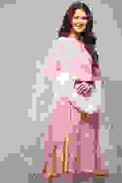 White Nylon Embroidered Sequin Dupatta image number 0