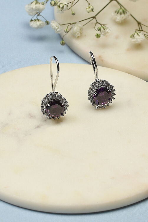 Purple Brass earrings image number 0