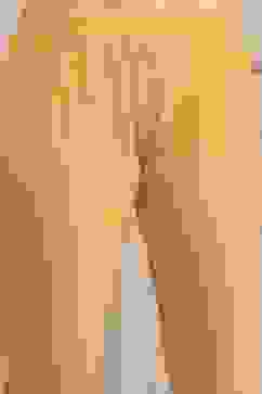 Yellow Cotton Anarkali Kurta Churidar Suit Set image number 2