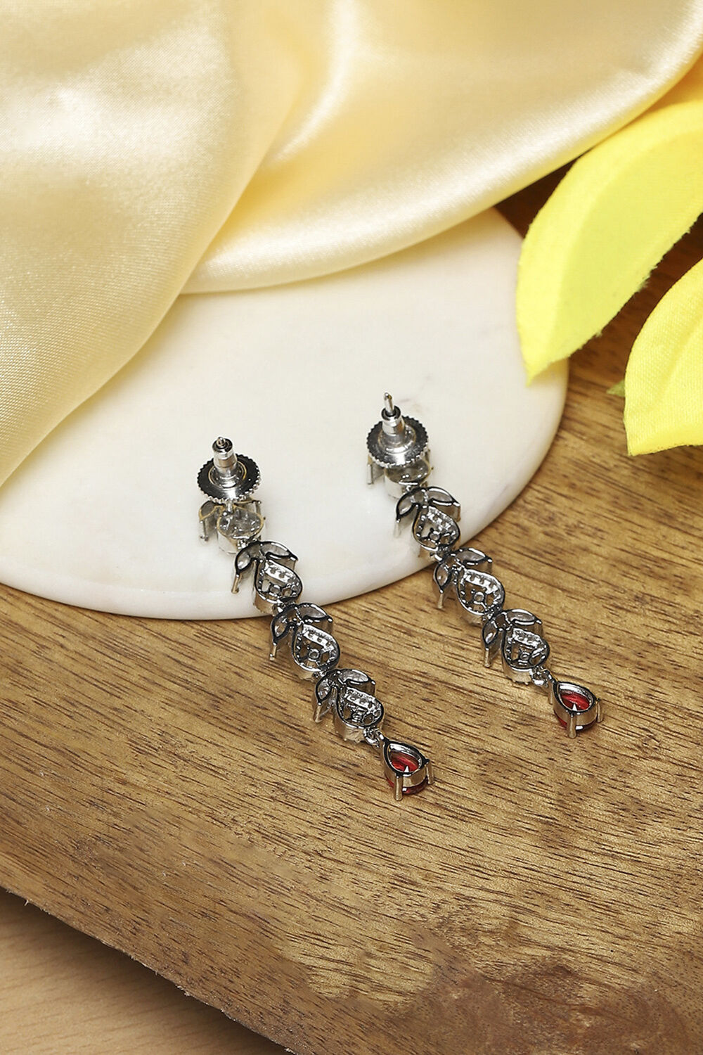 Red Brass Drop & Danglers image number 2