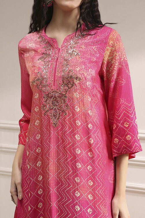 Turquoise Printed Straight Suit Set image number 1