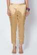 Gold Cotton Blend Yarndyed Pant image number 0