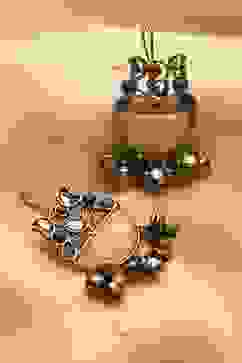 Multicolor Alloy Stone Drop & Danglers image number 0