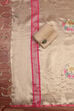 Gold Tissue Machine Embroidered Unstitched Suit Set image number 3