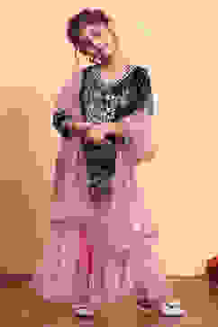 Teal Viscose Blend Straight Suit Set image number 6