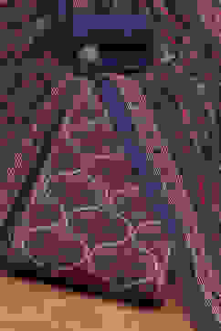 Maroon Chanderi Printed  Embroidered Unstitched Suit Set image number 0