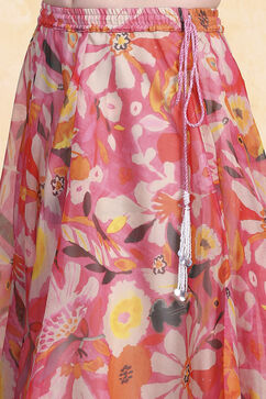 Off White Polyester Lehenga Set image number 2