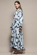 Navy Rayon Jalabiya Kaftan image number 2