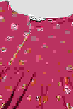 Cherry Red Cotton Dress image number 1