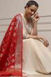 Fuchsia Polyester Blend Anarkali Embroidered Suit Set image number 7