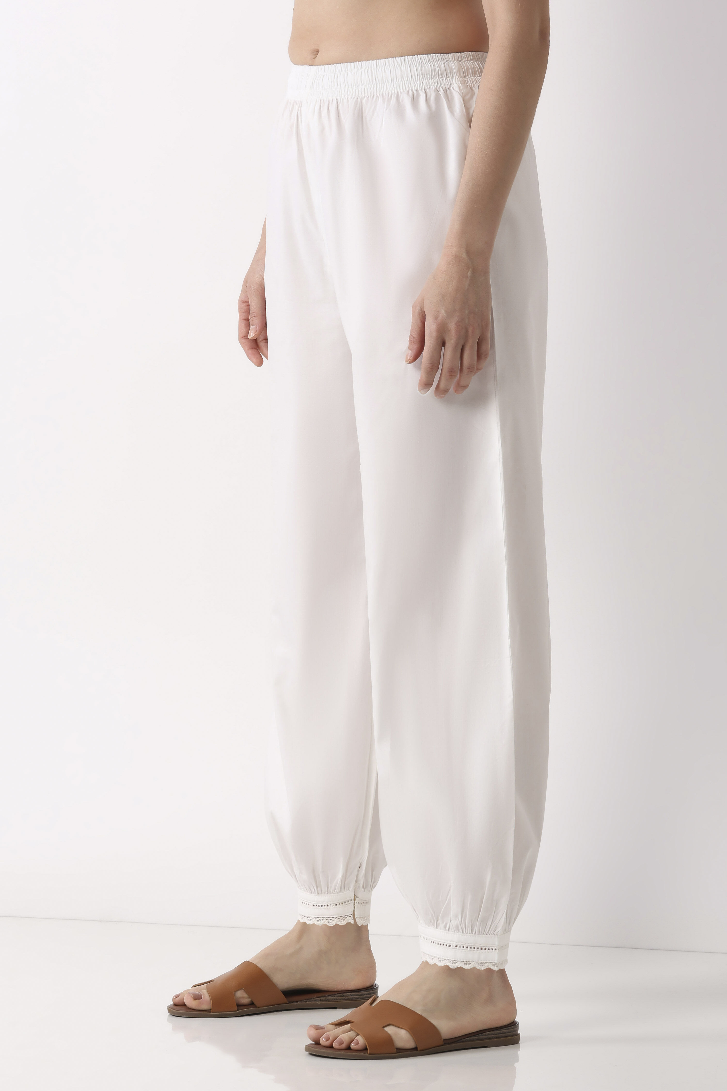 White Cotton Salwar image number 2