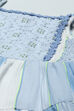 Blue Printed Cotton Kurta With Pants & Printed Scarf.  image number 1