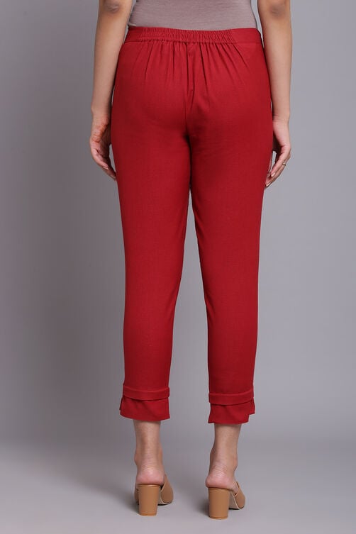 Green Bay Cotton Blend Solid Pant image number 5