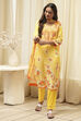Light Blue Rayon Straight Kurta Regular Pants Suit Set image number 6