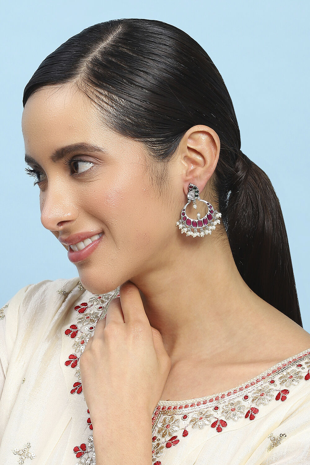 Pink Brass Drop & Danglers image number 3