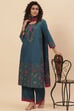 Peach Cotton Straight Kurta Palazzo Suit Set image number 7