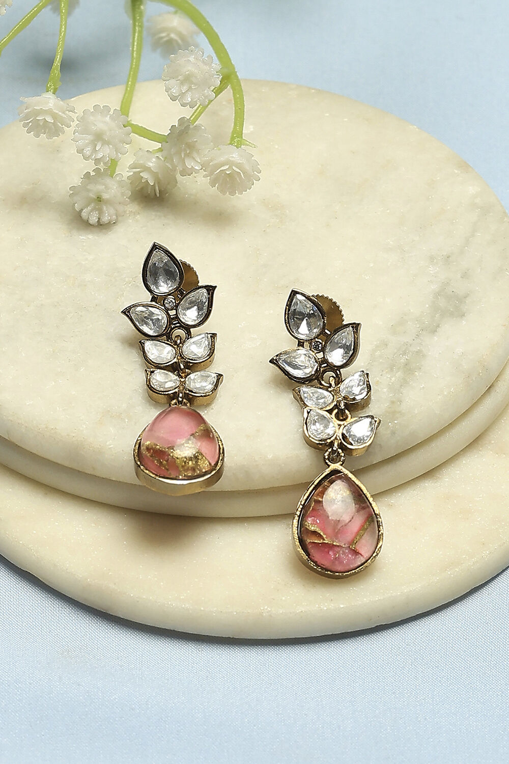 Light Pink Brass Drop & Danglers image number 0