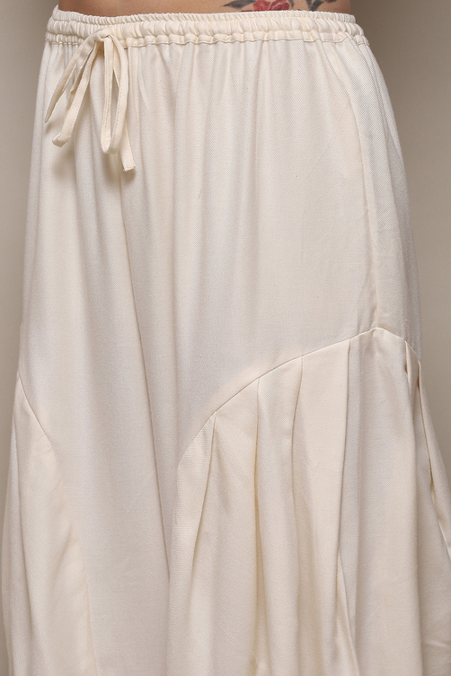 Off White Cotton Blend Straight Yarndyed 2 Piece Set image number 6