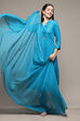 Light Pink LIVA Gathered Yarndyed Kurta Regular Pants Suit Set image number 0