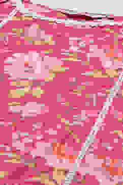 Pink Cotton Straight Printed Kurta image number 1