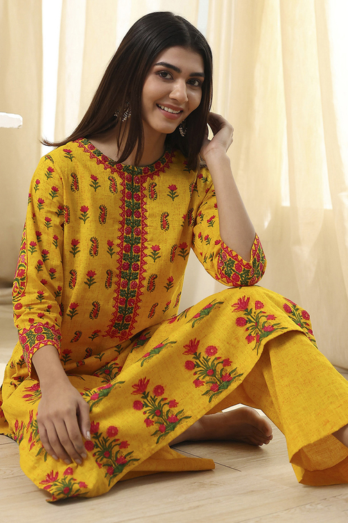 Yellow Online Kurtis Under 300 Buy W Yellow Printed Kurta For