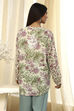 Pastel Green Floral Printed Short Kurta image number 3
