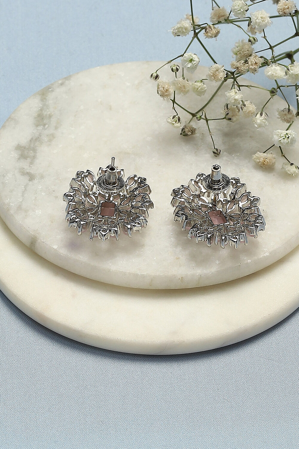 Light Pink Brass earrings image number 2