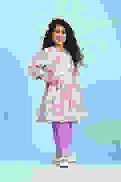 Purple Cotton Printed Kalidar Suit Set image number 5