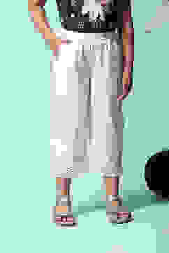 White Cotton Palazzo image number 6