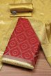 Rama Green Chanderi  Unstitched Suit Set image number 0