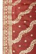 Purple Jacquard Traditional Weaving Unstitched Suit Set image number 3