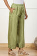 Mint Green Shantoon Straight Palazzo image number 3
