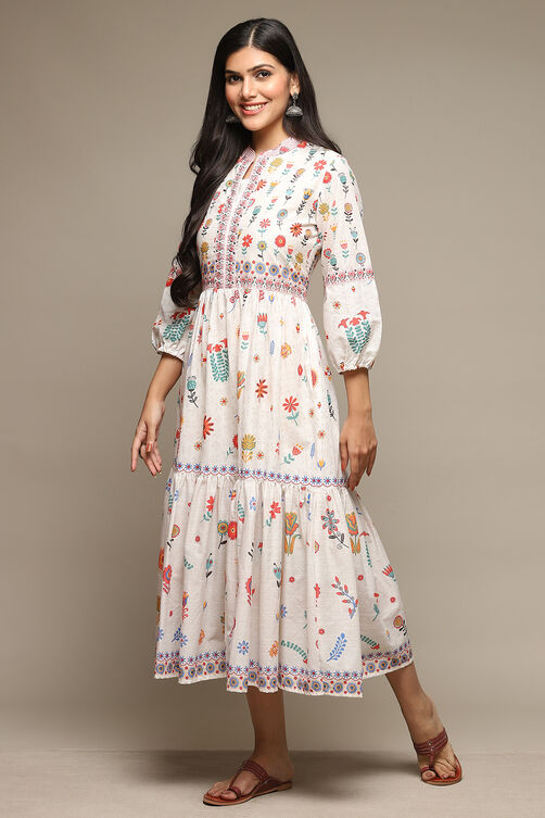 Black Cotton Straight Printed Kurta image number 2