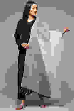 Off White Cotton Blend Yarndyed Dupatta image number 0