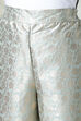 Brown Metallic Cotton Straight Kurta Pants Set image number 2