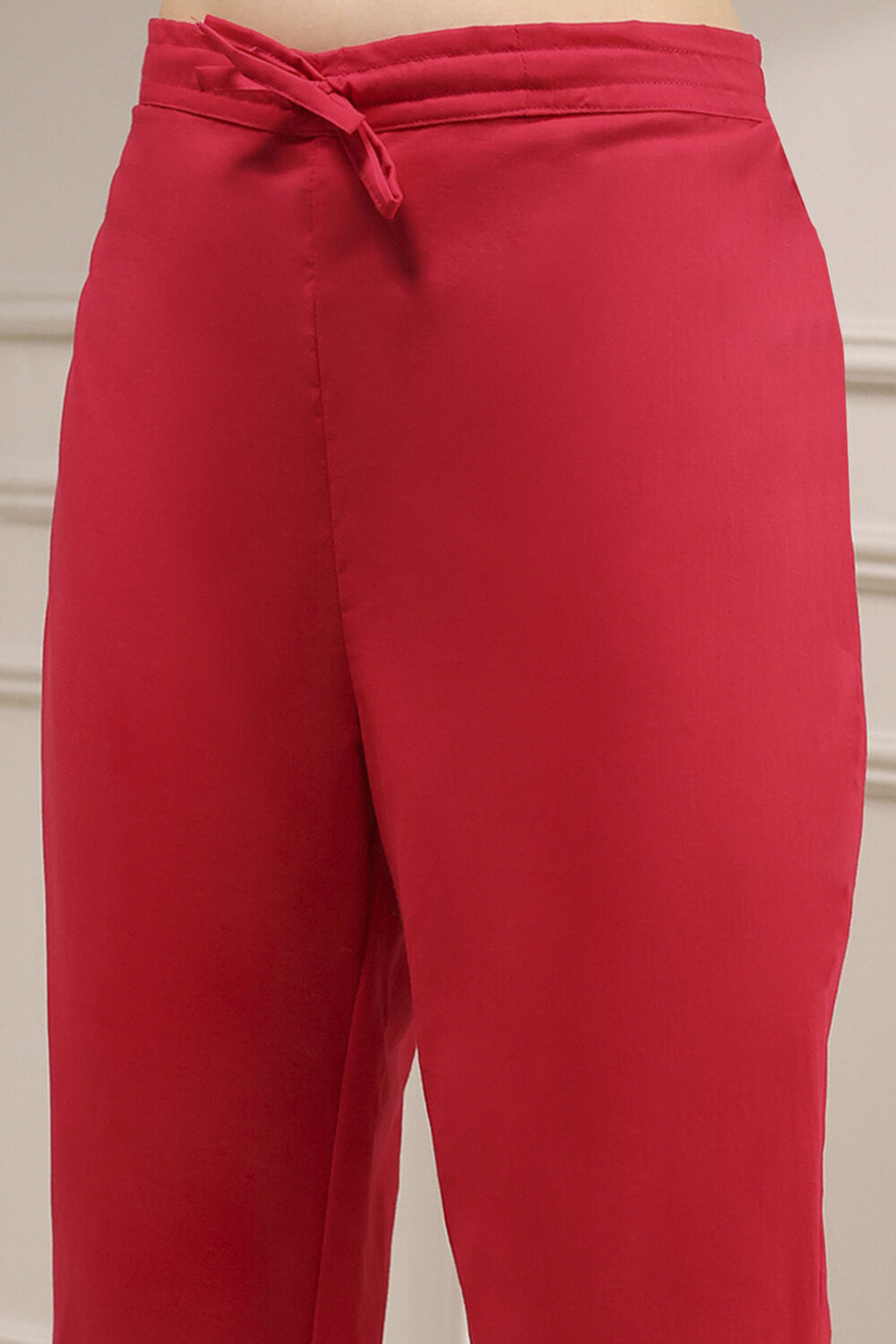 Pink Cotton Machine Embroidered Unstitched Suit Set image number 3