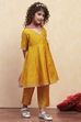 White Polyester Anarkali Suit Set image number 5