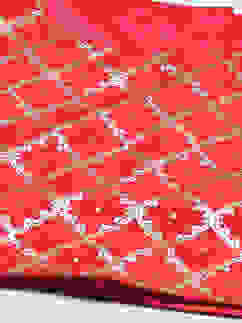 Red Art Silk Straight Lehenga Set image number 1