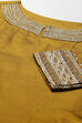 Mustard Poly Viscose Anarkali Kurta Palazzo Suit Set image number 1
