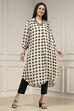 Ivory Viscose A-Line Printed Kurta image number 4