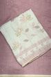 Peach Linen Printed Unstitched Suit Set image number 2