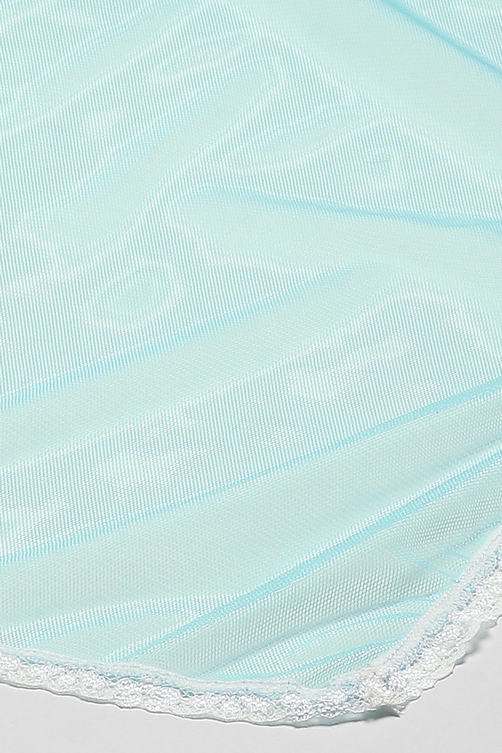 Off White Cotton Blend Straight Kurta Narrow Pants Suit Set image number 3