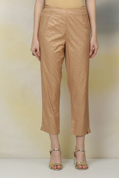 Gold LIVA Slim Pants image number 0