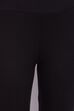 Black Viscose Lycra Solid Leggings image number 1