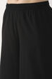 Black Cotton Flared Palazzo image number 1