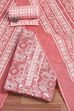 Pink Cotton Unstitched Suit Set image number 0
